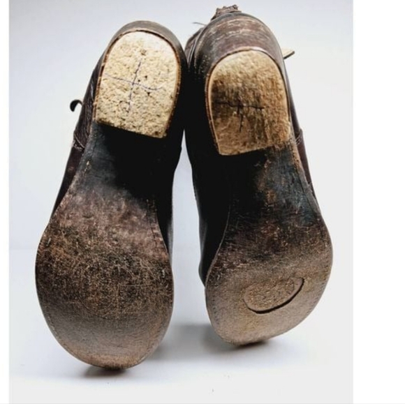 Fixer Upper Frye Jane Leather Strappy Boots Size 8 - Picture 7 of 8